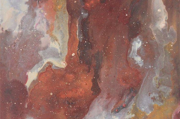 Nyah Willis - 'Skin of Gum' 2020. Oil on copper. 20.1x47.1 cm. Image courtesy: the artist.