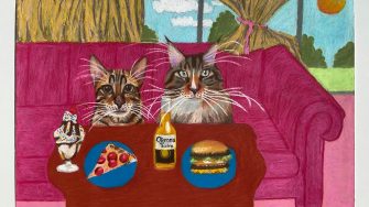 Courtney Ruge - Felines (Detail) artwork