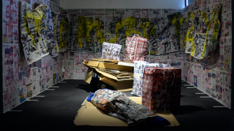 Adrian Mok's Chinese newspaper artwork