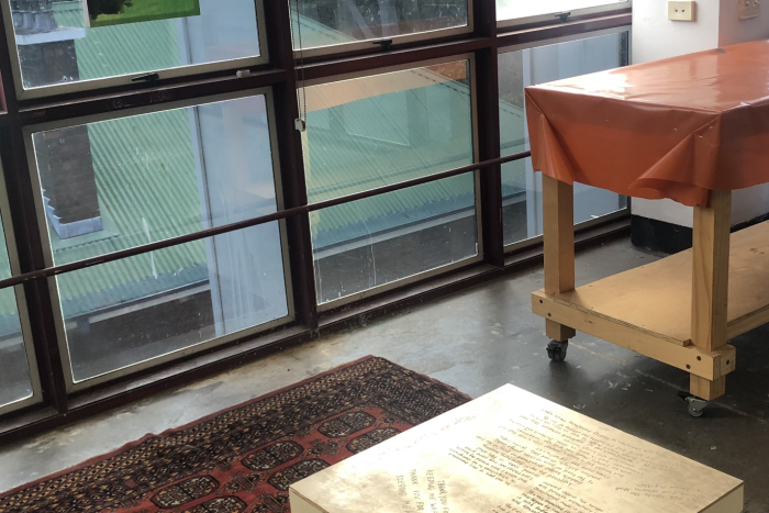 Installation of Monisha Kumar's artwork