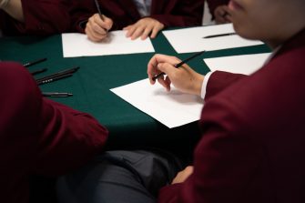 Art and Design students sketching