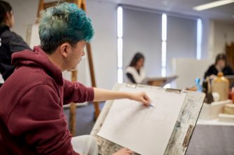 Students in a Drawing class at Paddington
