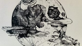 Amelia van der Laan's moon artwork