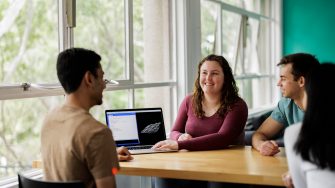 ADA students working in the Hack Space at Paddington campus