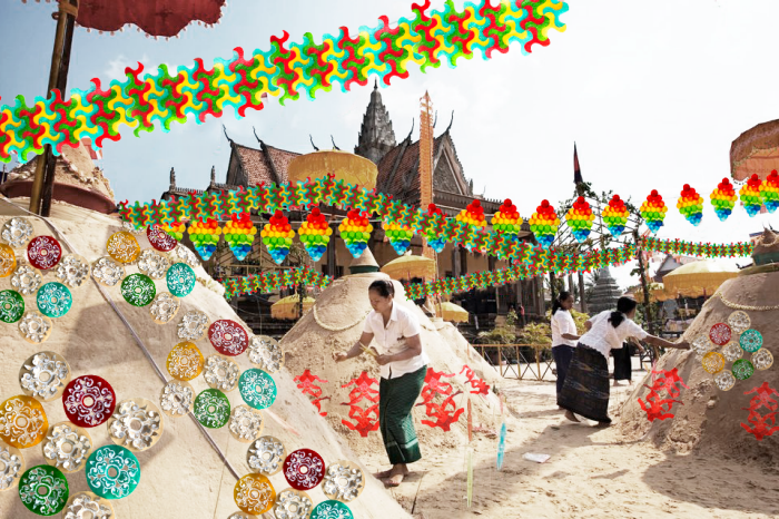 Khmer New Year celebrants