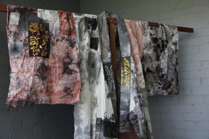 Aya Nomoto, 'Fragile Armour' 2024, Calligraphy ink, Sumi ink, watercolour, on Japanese rice paper, 163cm x 179.5 cm x 20cm. 