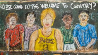 Elijah Kinnavong, 'Casual' 2025 (detail). 