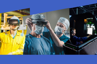 mining worker, healthcare workers, and trainee pilot  