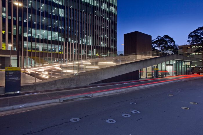 Exterior of the Esme Timbery Creative Practice Lab, Kensington campus