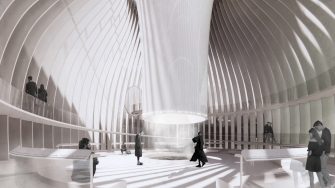 People gathering and exploring