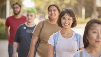 Happy students at Open Day