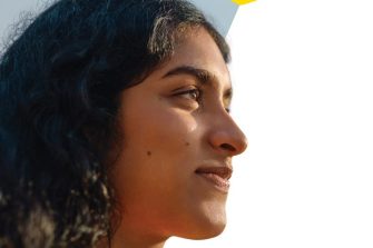 Girl looking into distance