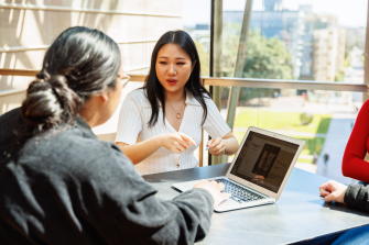 Two ADA Students Studying 