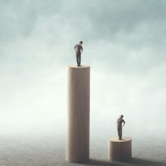 Inequality between people concept