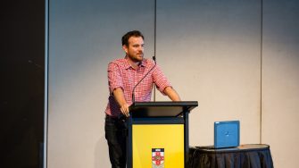 Postgraduate art and social science students being welcomed