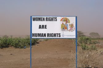 Signboard Women Rights Are Human Rights