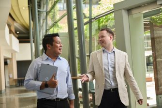 AGSM student wearing smart business clothes