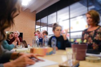 People in conference room