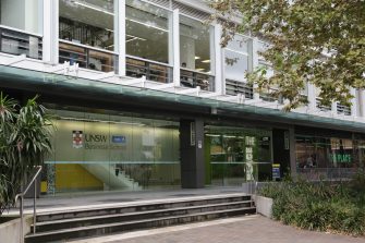 Exterior of the business school building on the UNSW Kensington campus