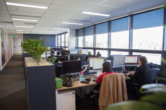 Interior offices of the business school building on the UNSW Kensington campus