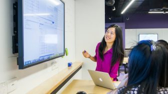 Images of students and the environment they learn in