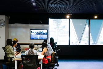 Images of students and the environment they learn in