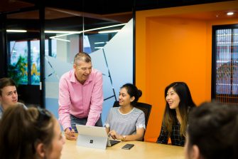 Images of students and the environment they learn in