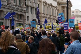 London, March 2019. Stop Brexit March. Put It to the People.