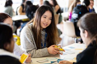 Students working together