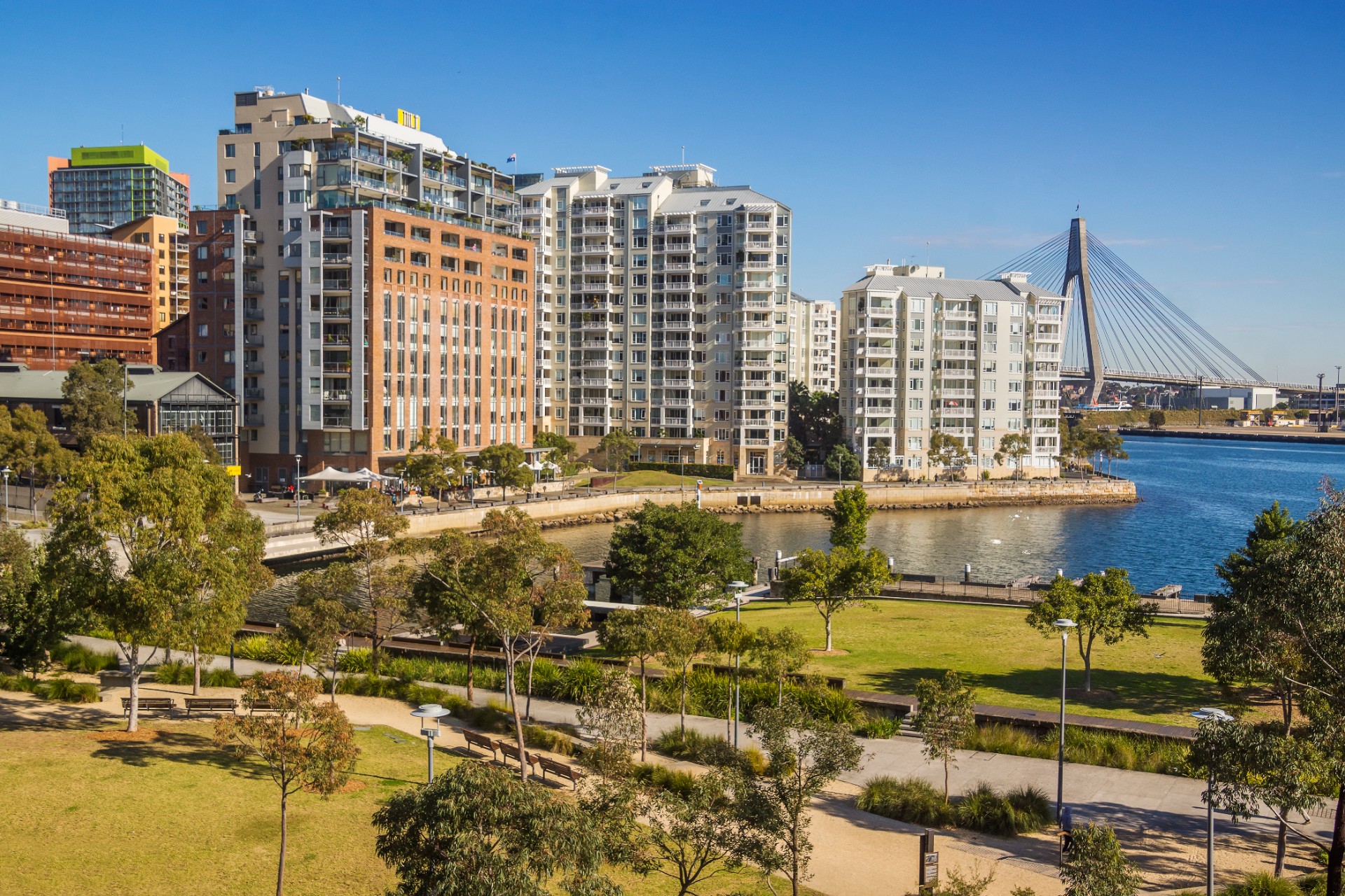 Apartments around the Sydney suburb of Pyrmont.
