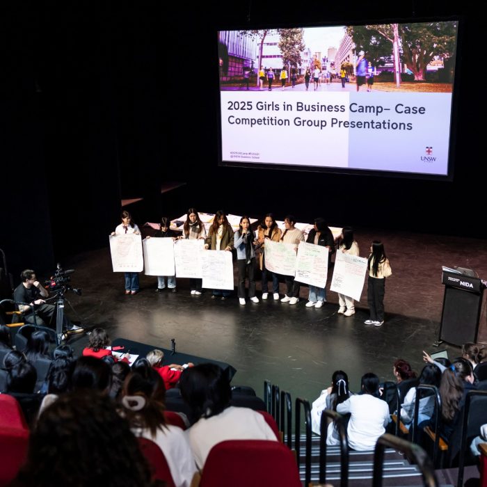 2025 Girls in Business Camp, Case Comp presentations, UNSW Business School EDI Team