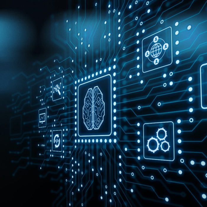 AI machine learning concept art