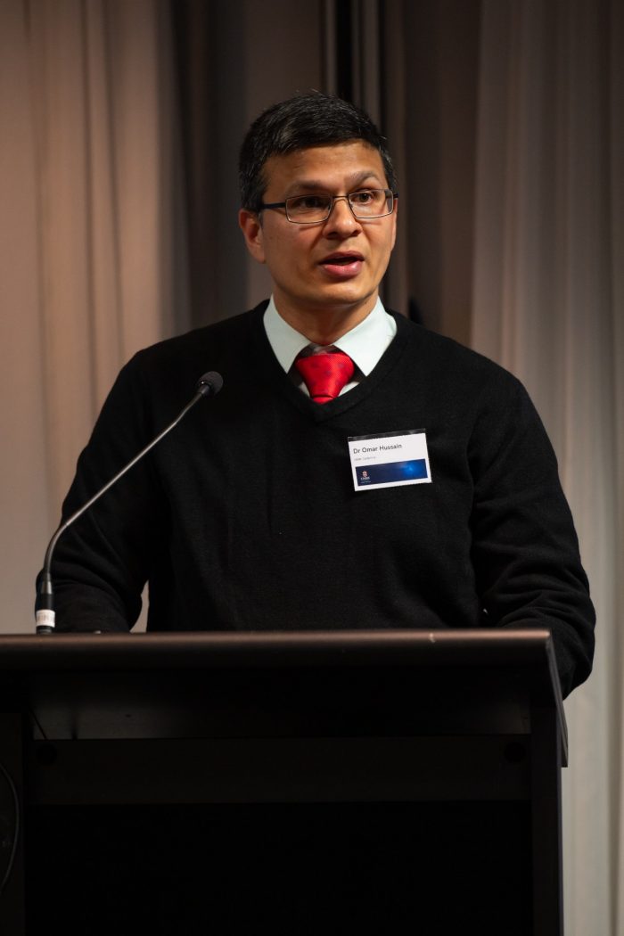 Dr Omar Hussain, SBUS research showcase 2024.