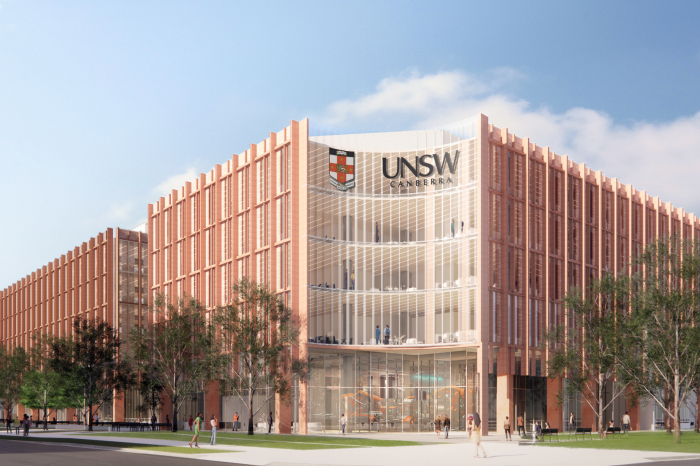 Rendered image of UNSW Canberra City Stage 1