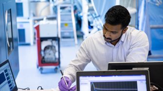 UNSW Canberra Space team conducting heat cycle testing of the engineering model of the M2 satelite at Mount Stromlo.Clint Therakam