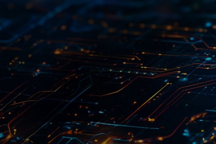 AI generated image of a digital padlock