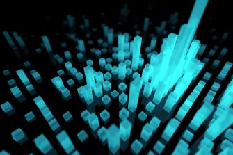 Cyberspace concept. 3D render