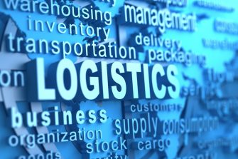 logistics and related words very shallow depth of field