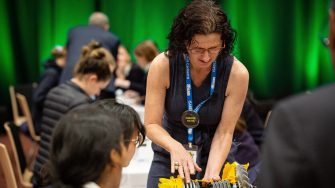 The final day of ISABE allowed for industry partners and conference speakers to conduct outreach acitivities with local high-school aged female students who displayed an interest in engineering.