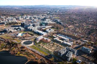 Canberra City view 1 - aerial
