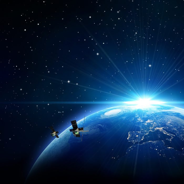 Render of M2 Satellite In Orbit