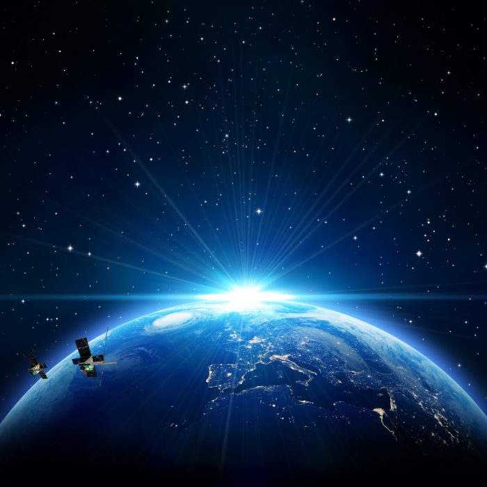 Render of M2 Satellite In Orbit