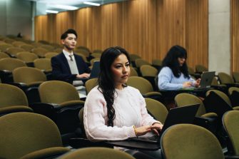 Students in a lecture