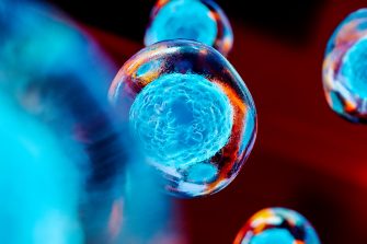 Creative image of embryonic stem cells, cellular therapy, 3d illustration