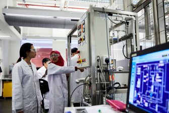 Photograph of biomedical engineering students