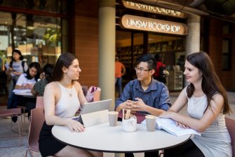 UNSW Students at Atomic Press Cafe, Kensington campus
