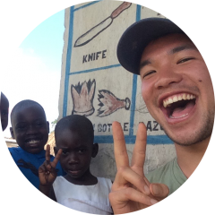 Jonathan Chan with children