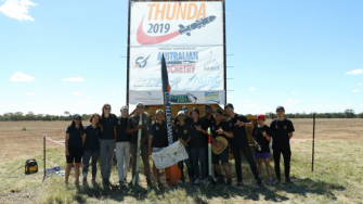 group photo pf unsw rocket team