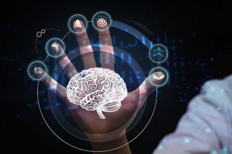 hand with brain graphic