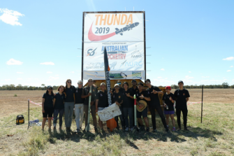 group photo pf unsw rocket team